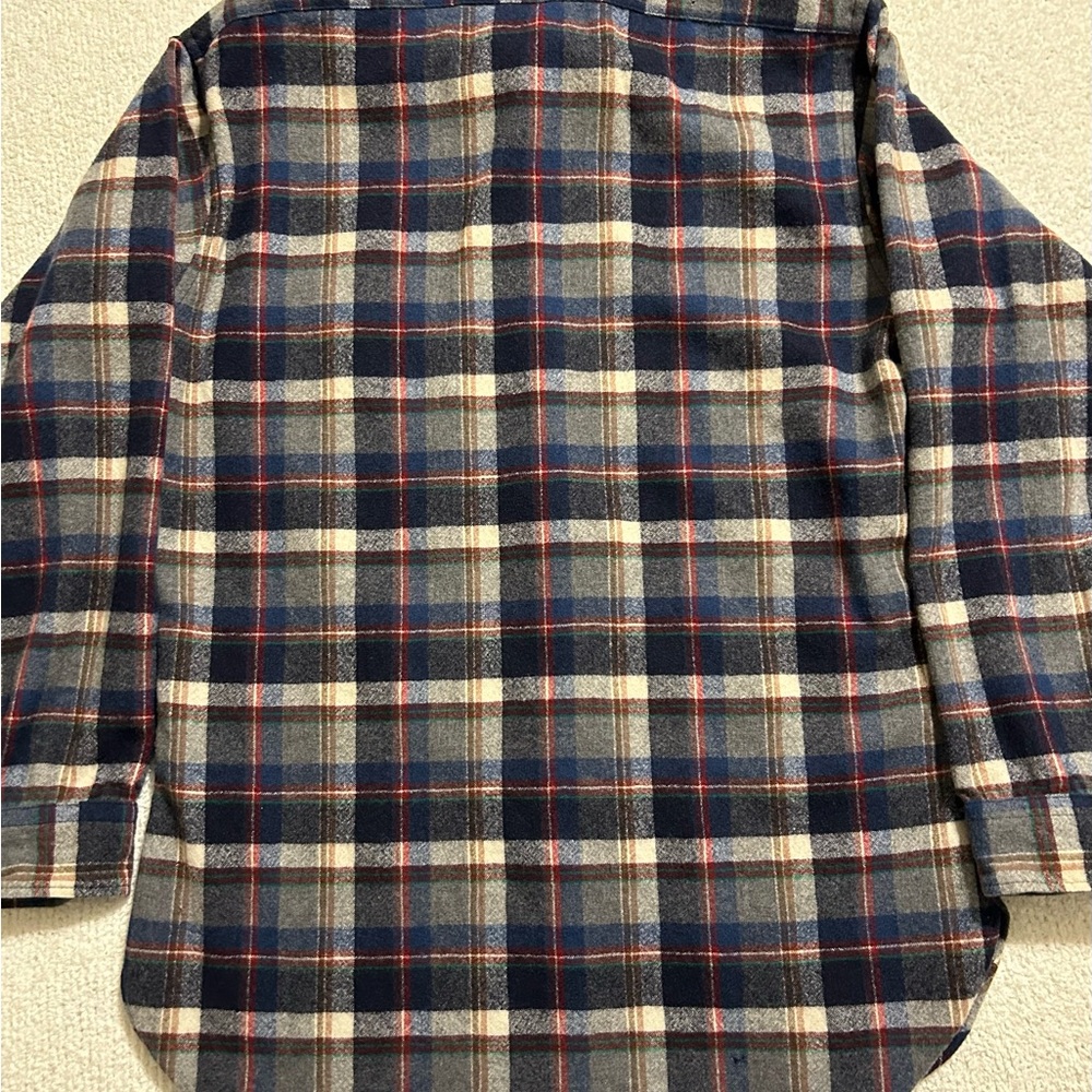 Preowned Pendleton Wool Plaid Button-Down Shirt S… - image 2